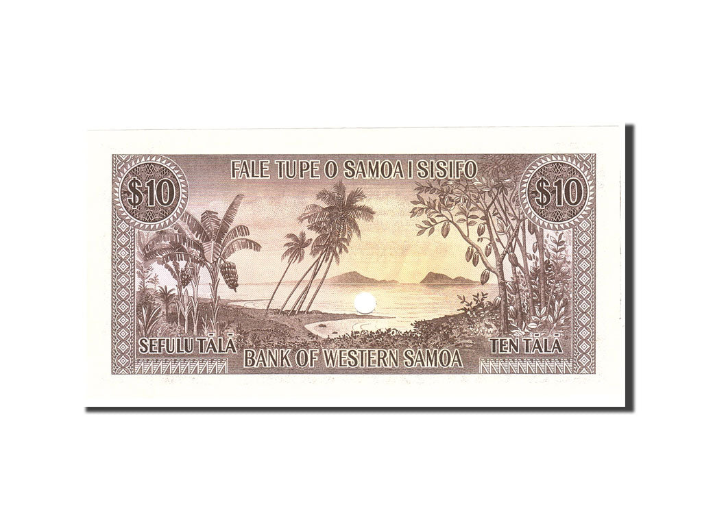 bancnota, 
  
  Samoa de Vest, 
  
  10 Tala