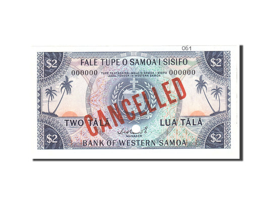 bancnota, 
  
  Samoa de Vest, 
  
  2 Tala