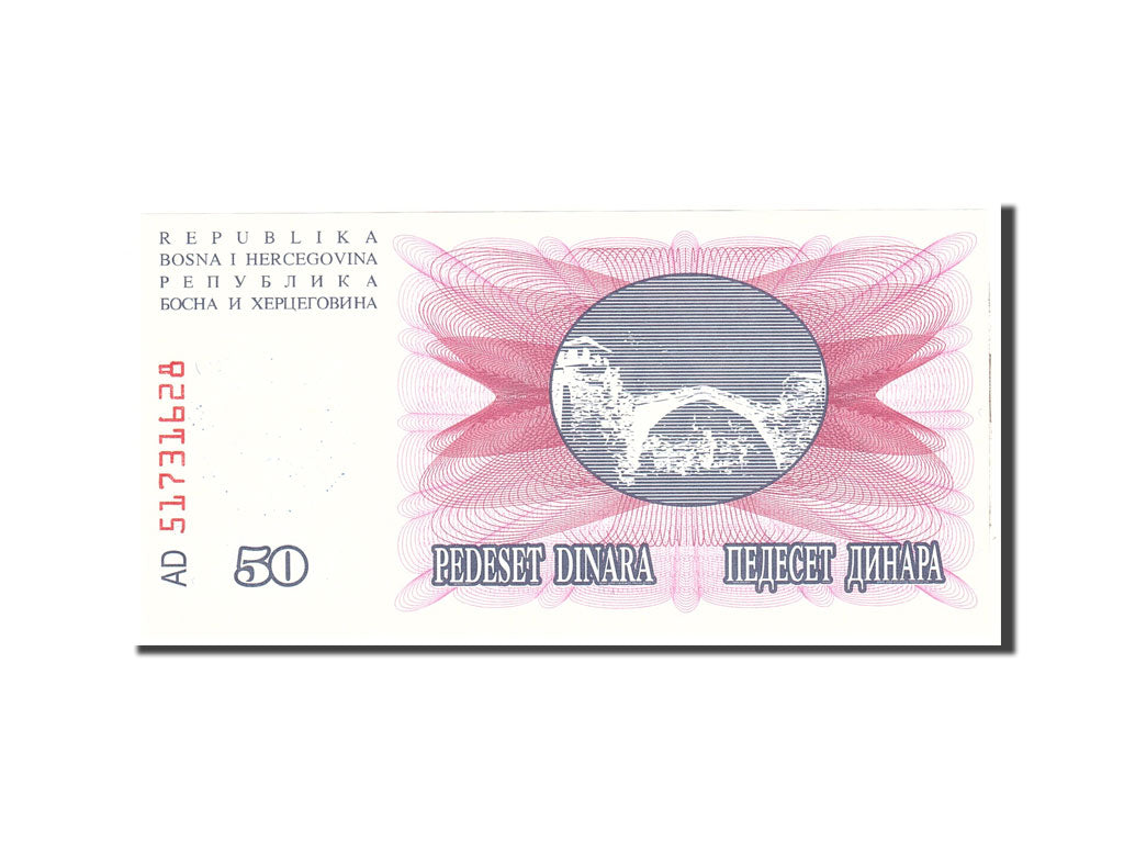 bancnota, 
  
  Bosnia - Herțegovina, 
  
  50