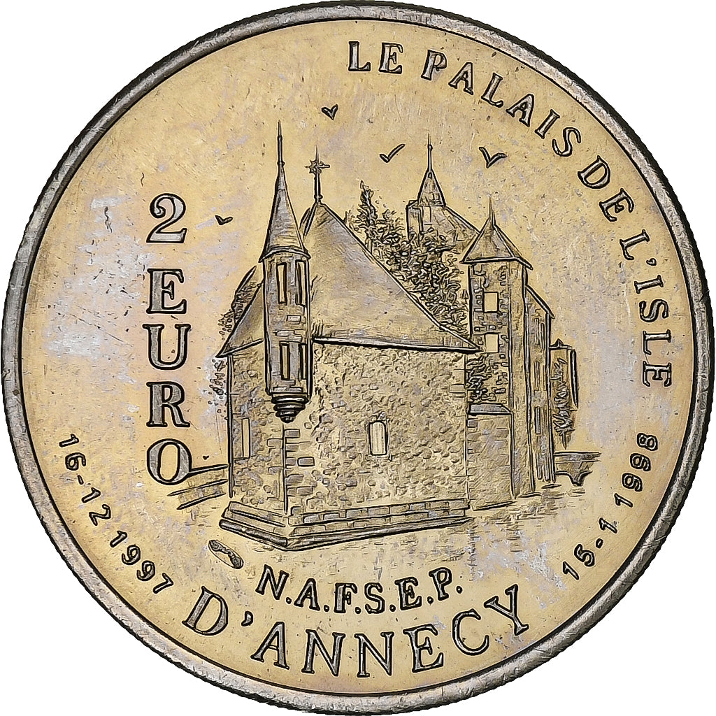 Franţa, 
  
  2 euro, 
  
  Annecy - Claude Berthollet