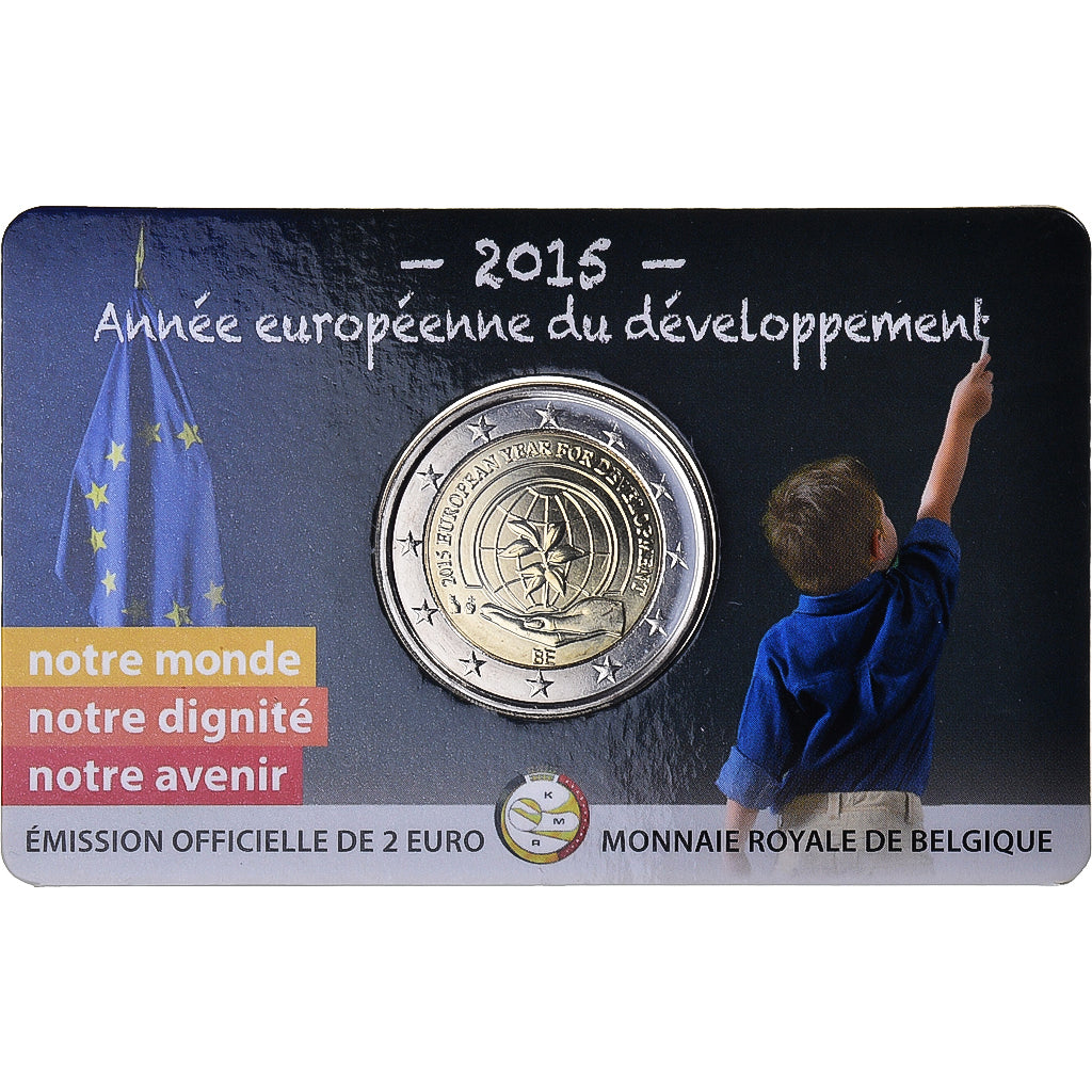 Belgia, 
  
  2 euro, 
  
  Année europeană de dezvoltare