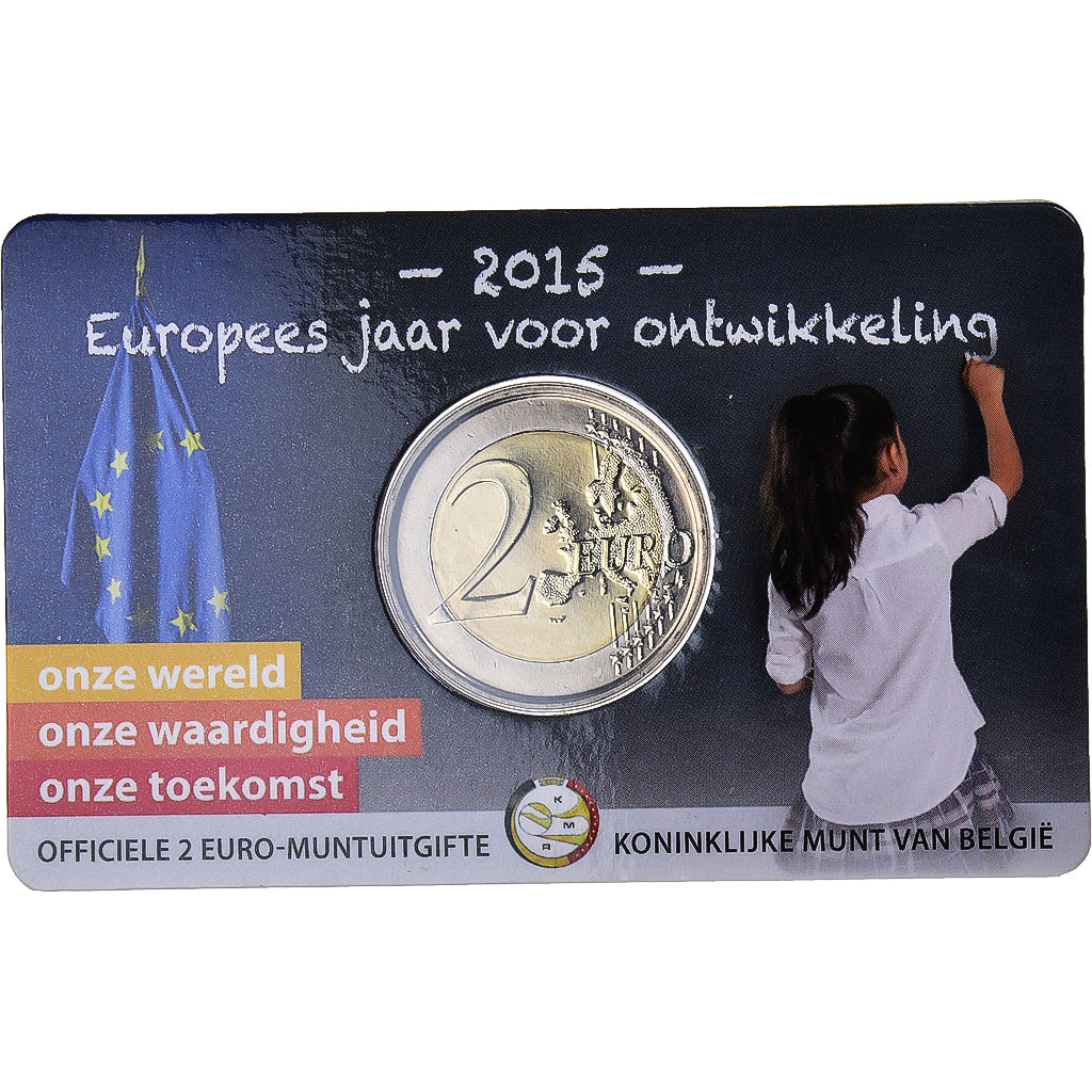 Belgia, 
  
  2 euro, 
  
  Année europeană de dezvoltare