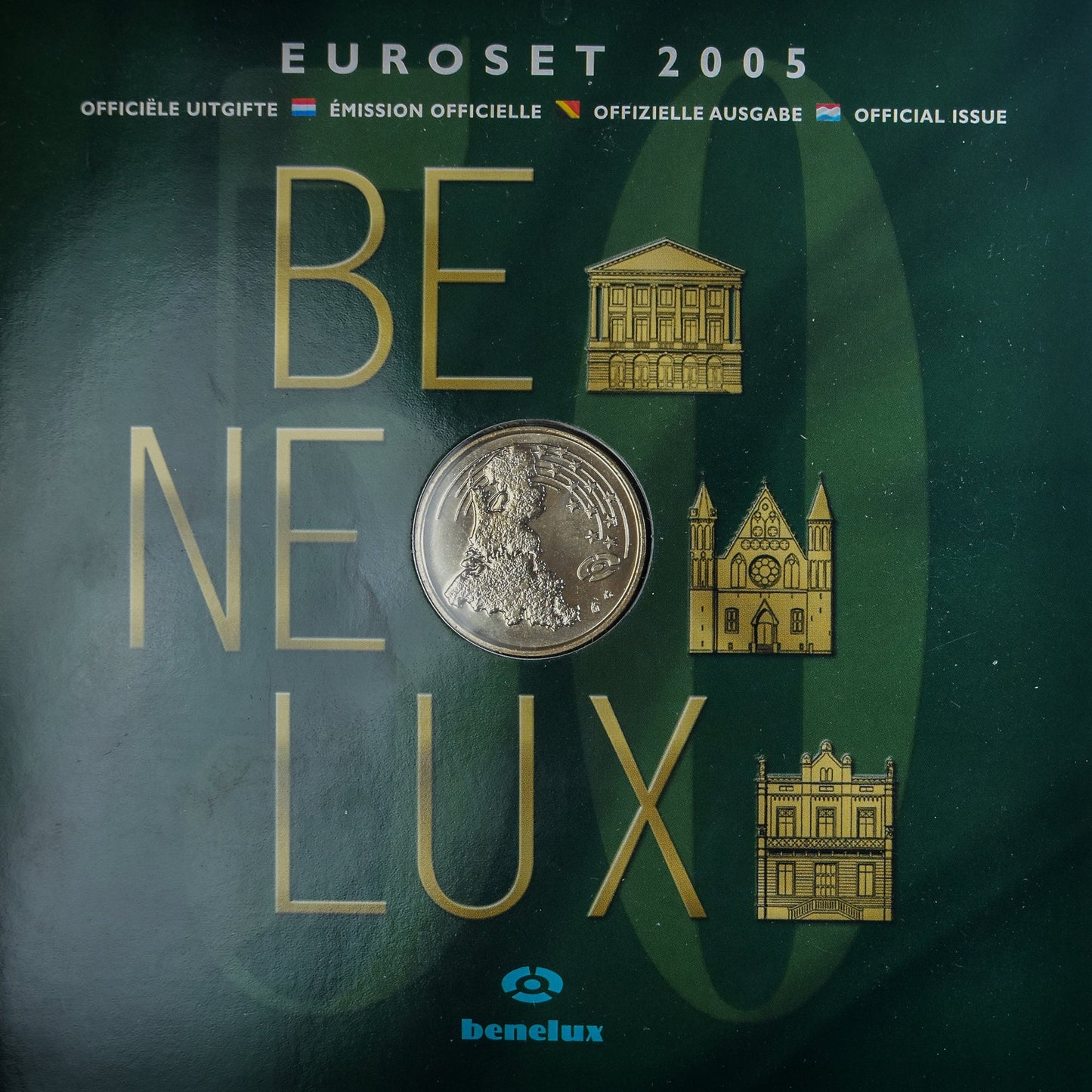 Belgia, 
  
  1 cent la 2 euro, 
  
  Coffret Euro Belgique