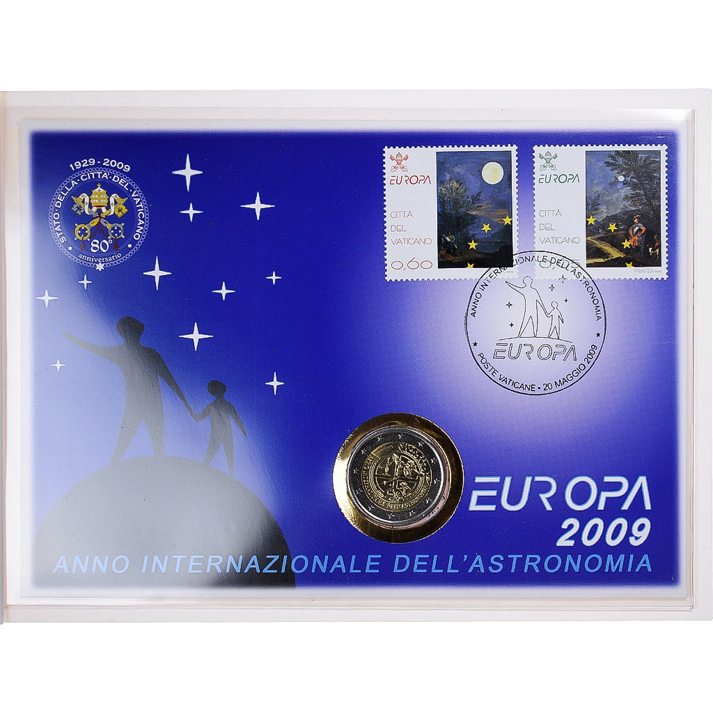 Vatican, 
  
  2 euro, 
  
  Année internationale de l'Astronomie