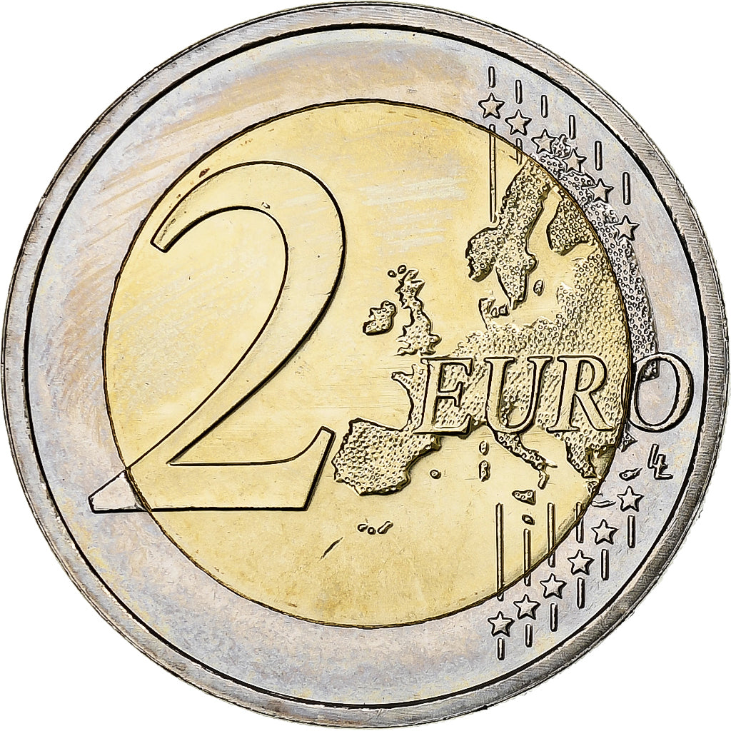 Malta, 
  
  2 euro, 
  
  10 ani de euro