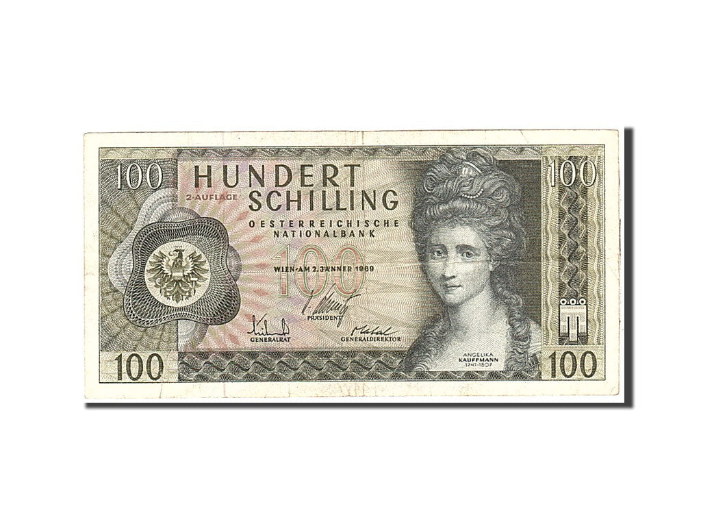 bancnota, 
  
  Austria, 
  
  100 Schilling