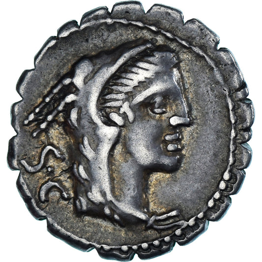 Monedă, 
  
  Procilia, 
  
  Denarius Serratus