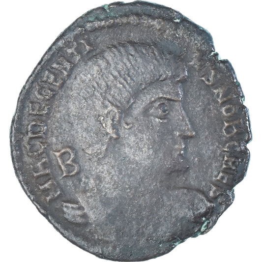 Monedă, 
  
  Decentius, 
  
  Follis