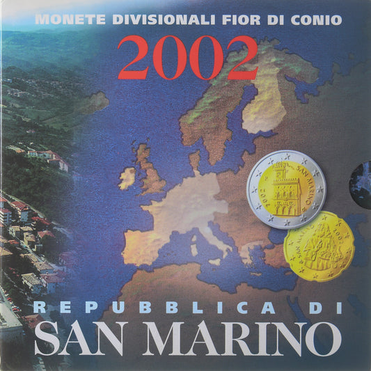 San Marino, 
  
  Set 1 ct. - 2 euro, 
  
  Série Divisionnelle