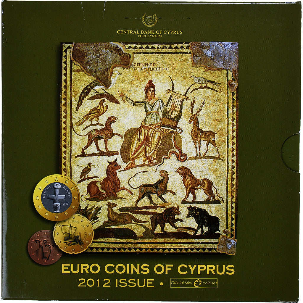 Cipru, 
  
  Set 1 ct. - 2 euro, 
  
  2012