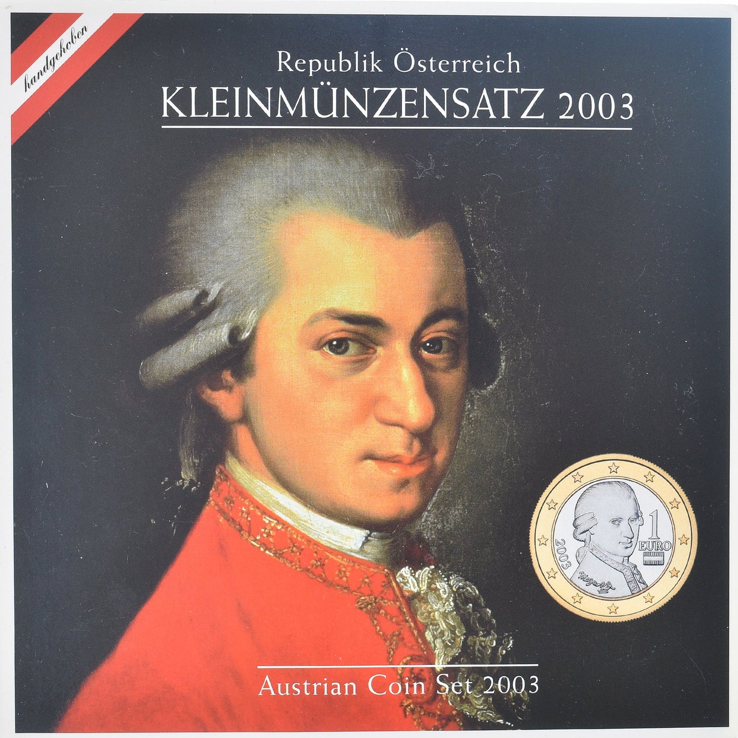 Austria, 
  
  Set 1 ct. - 2 euro, 
  
  2003