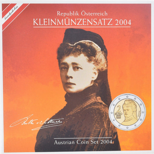 Austria, 
  
  Set 1 ct. - 2 euro, 
  
  2004