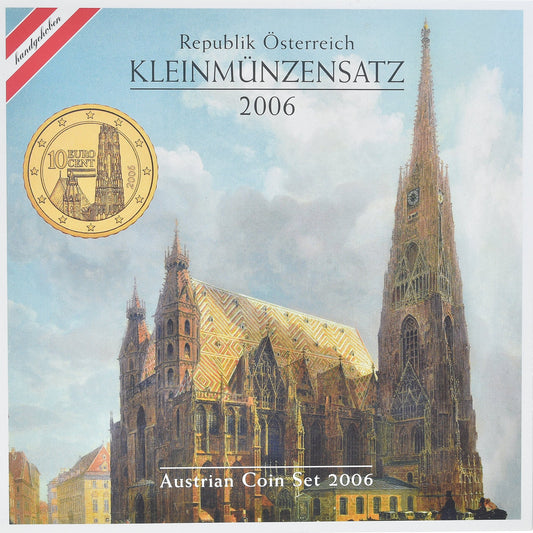 Austria, 
  
  Set 1 ct. - 2 euro, 
  
  2006