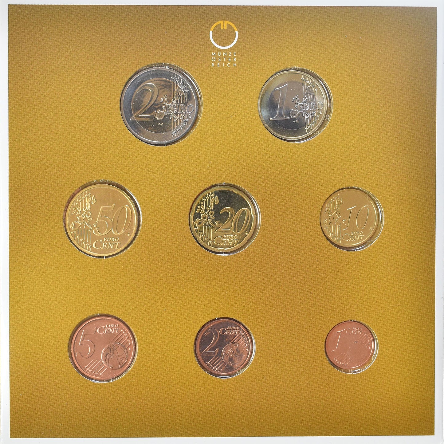 Austria, 
  
  Set 1 ct. - 2 euro, 
  
  2006