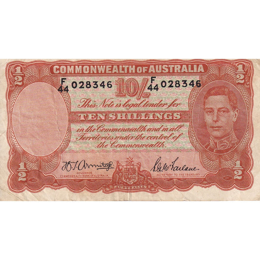 bancnota, 
  
  Australia, 
  
  10 șilingi