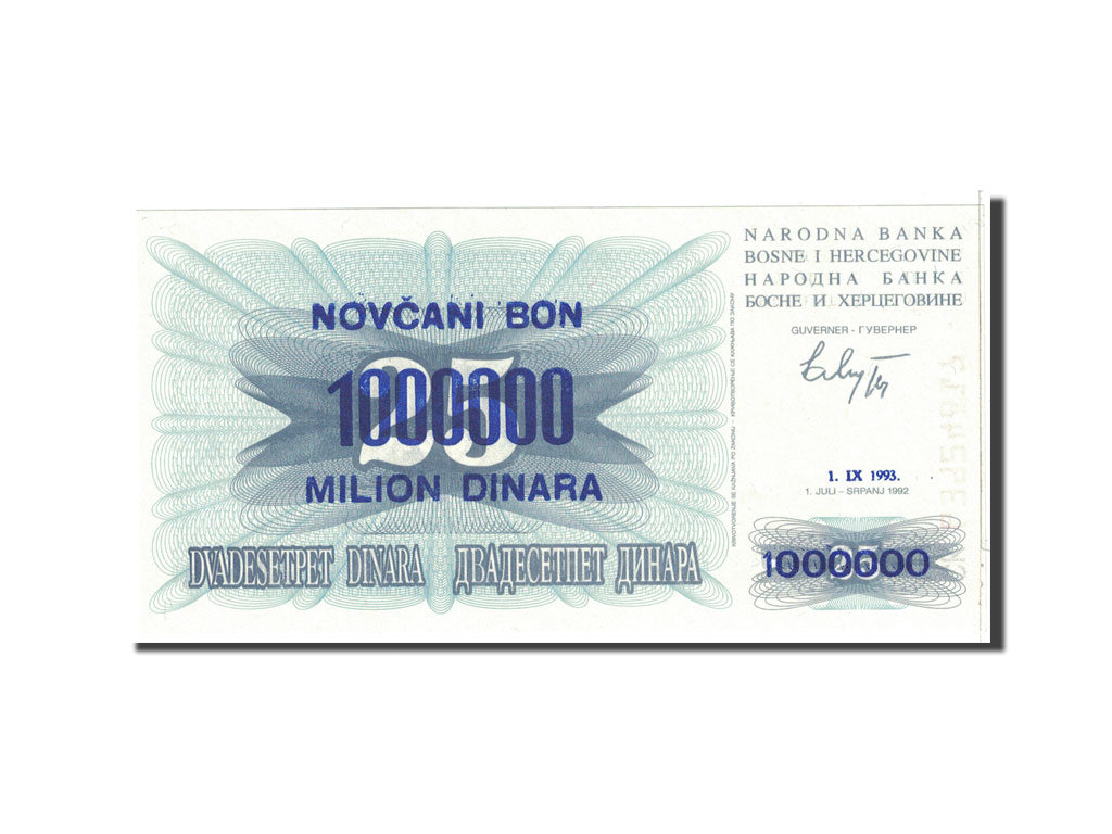 bancnota, 
  
  Bosnia - Herțegovina, 
  
  1