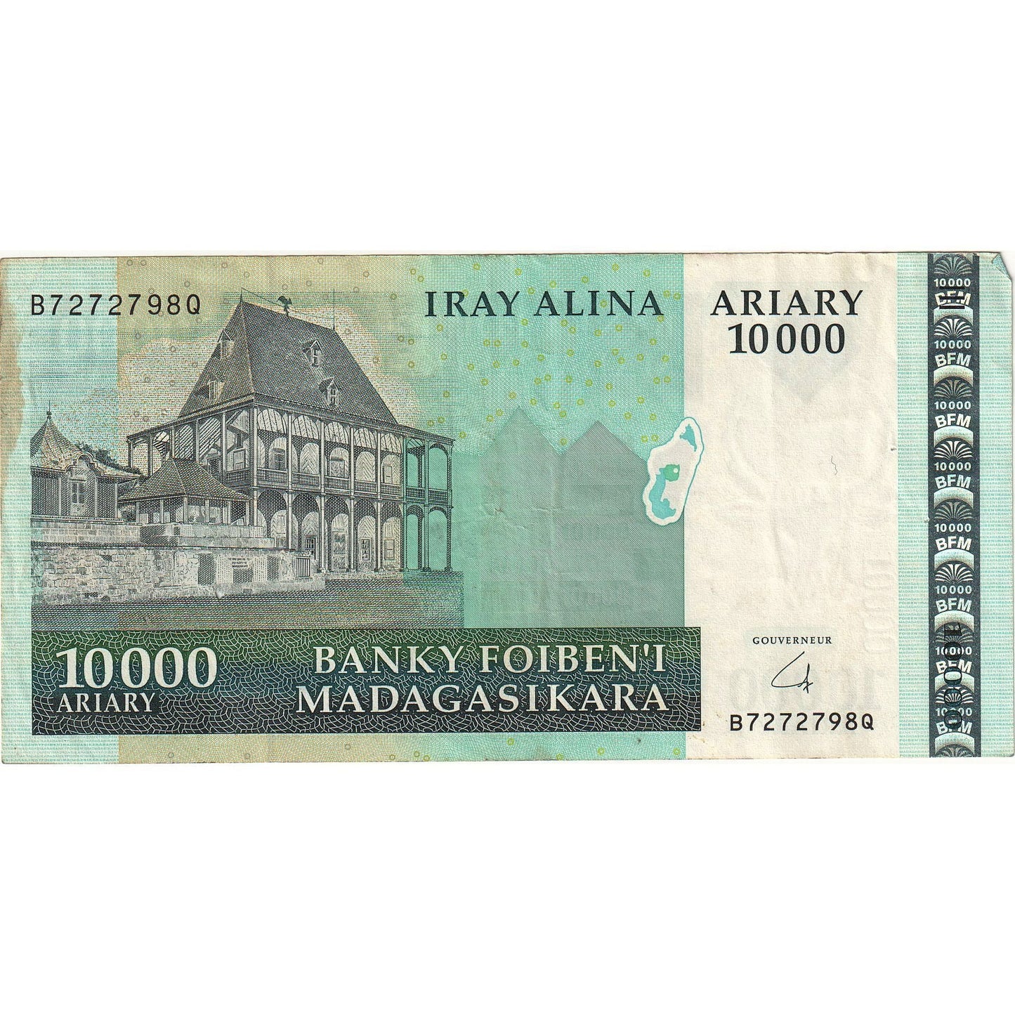 bancnota, 
  
  Madagascar, 
  
  10