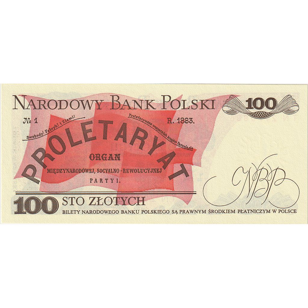 bancnota, 
  
  Polonia, 
  
  100 de zlotici