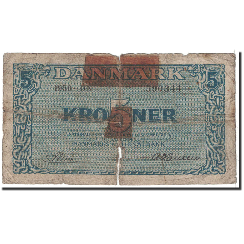 bancnota, 
  
  Danemarca, 
  
  5 coroane