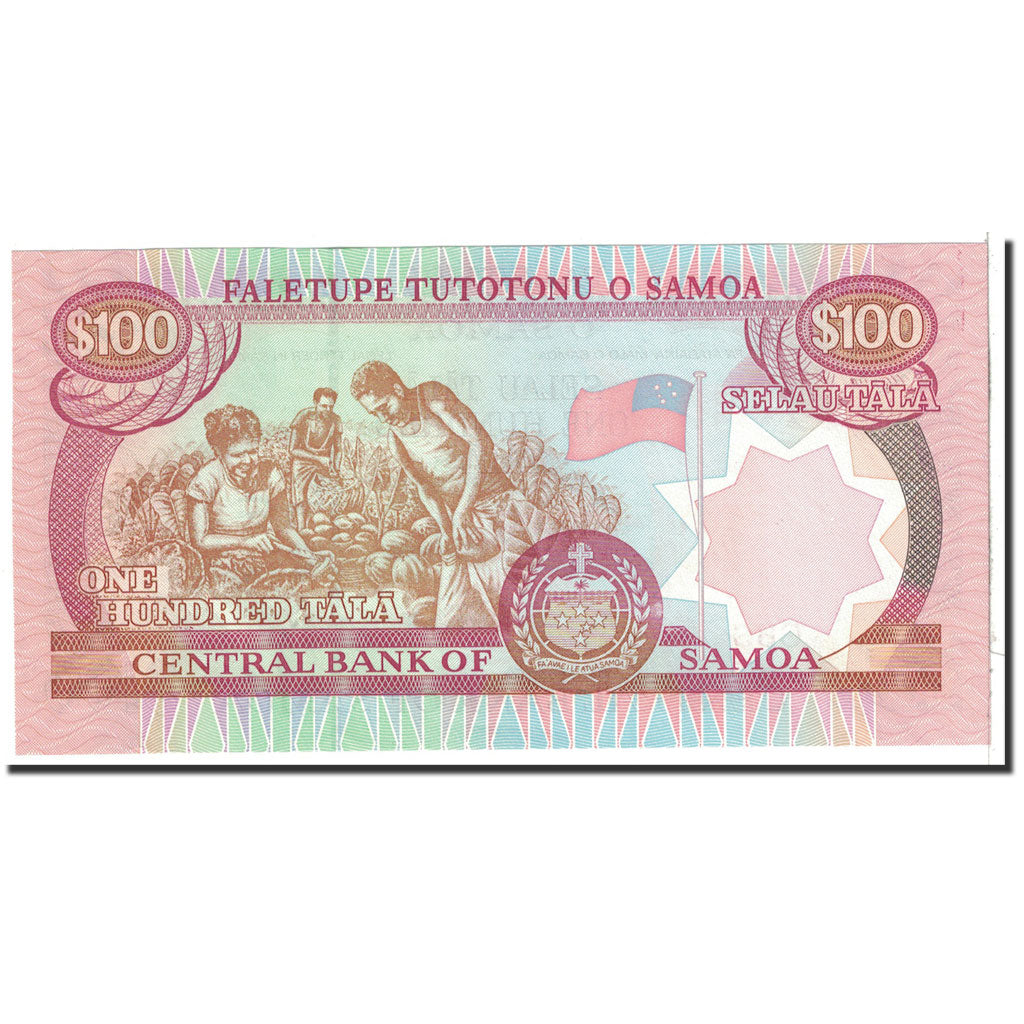 bancnota, 
  
  Samoa de Vest, 
  
  100 Tala