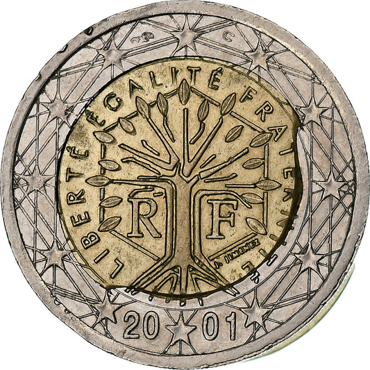 Franţa, 
  
  2 euro, 
  
  2001