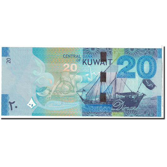 bancnota, 
  
  Kuweit, 
  
  20 de dinari