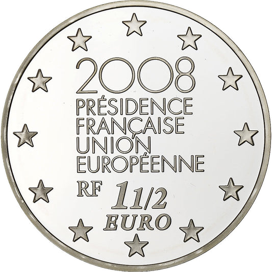 Franţa, 
  
  1-1/2 euro, 
  
  Europa - Presidence française Union Européenne