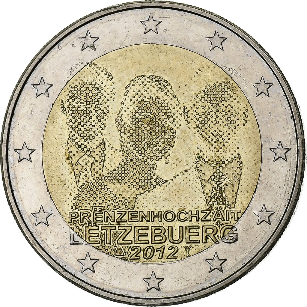 Luxemburg, 
  
  2 euro, 
  
  Nunta Regală