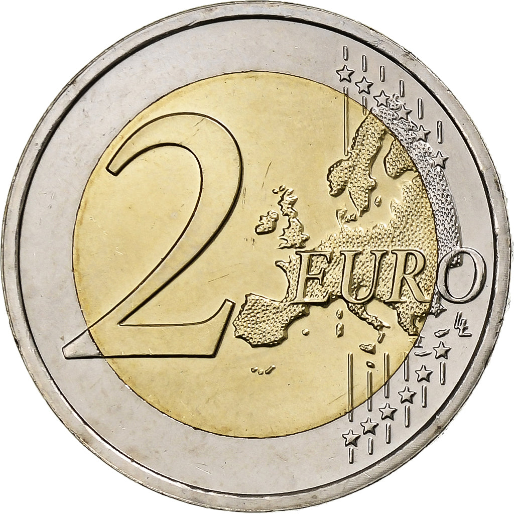 Olanda, 
  
  2 euro, 
  
  30 de ani de drapelul Uniunii Europene