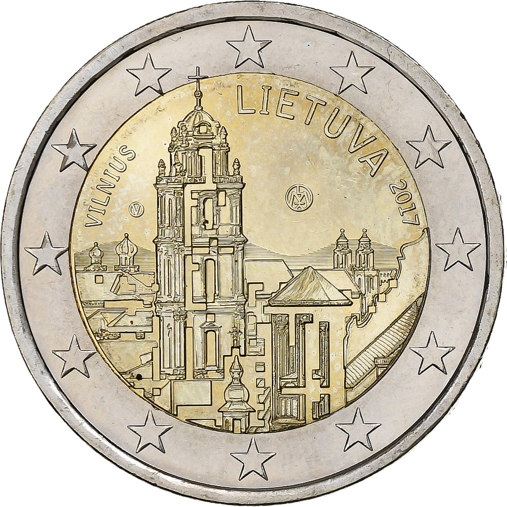 Lituania, 
  
  2 euro, 
  
  Vilnius - capitala culturii și artei