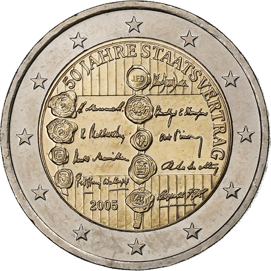 Austria, 
  
  2 euro, 
  
  Tratatul de stat austriac