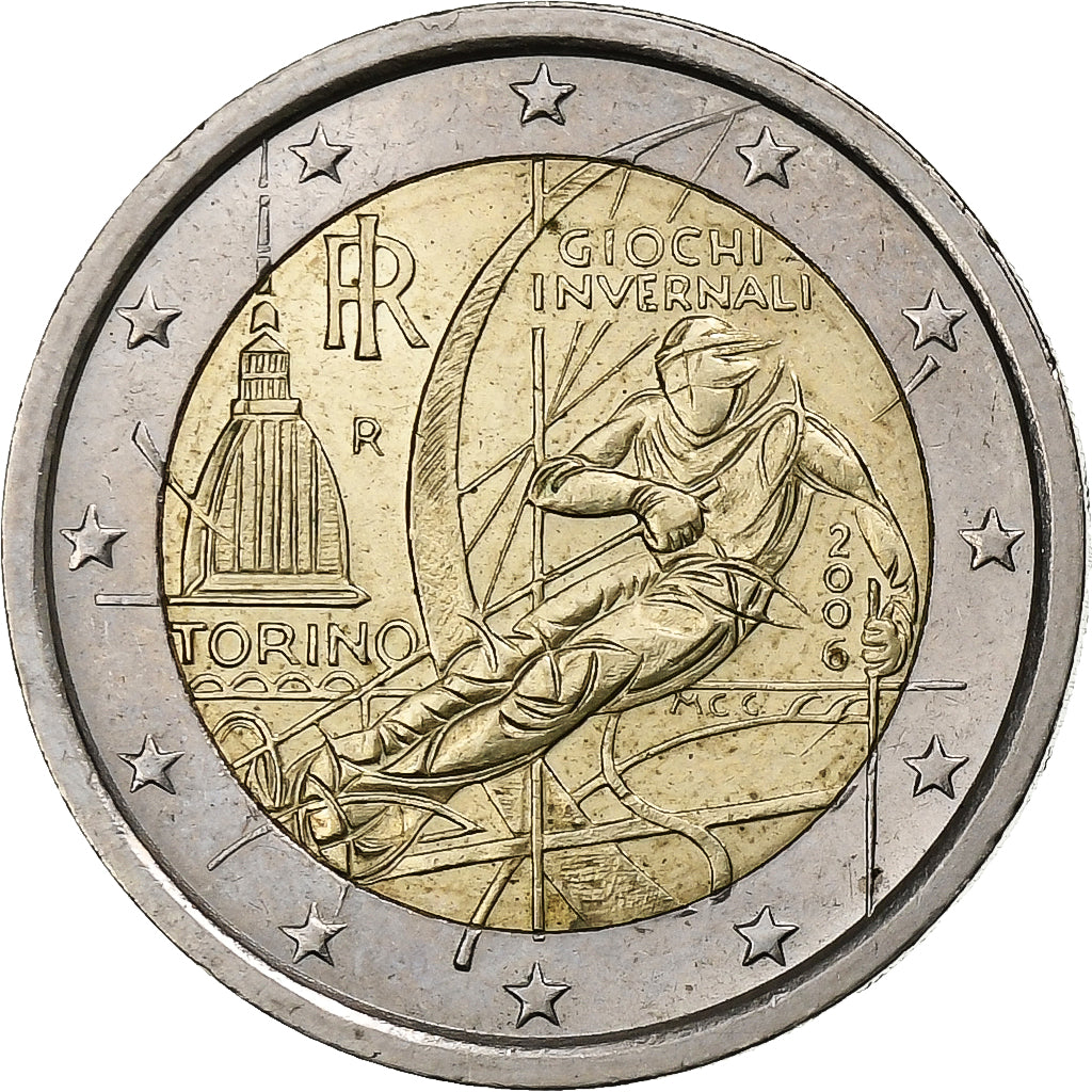 Italia, 
  
  2 euro, 
  
  Jocurile Olimpice de iarnă 2006 - Torino