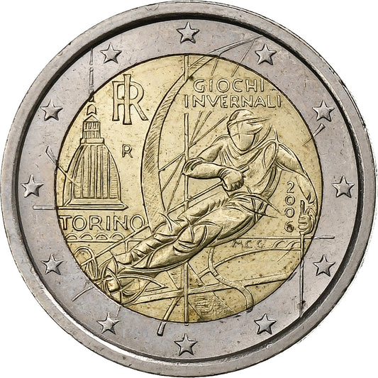 Italia, 
  
  2 euro, 
  
  Jocurile Olimpice de iarnă 2006 - Torino