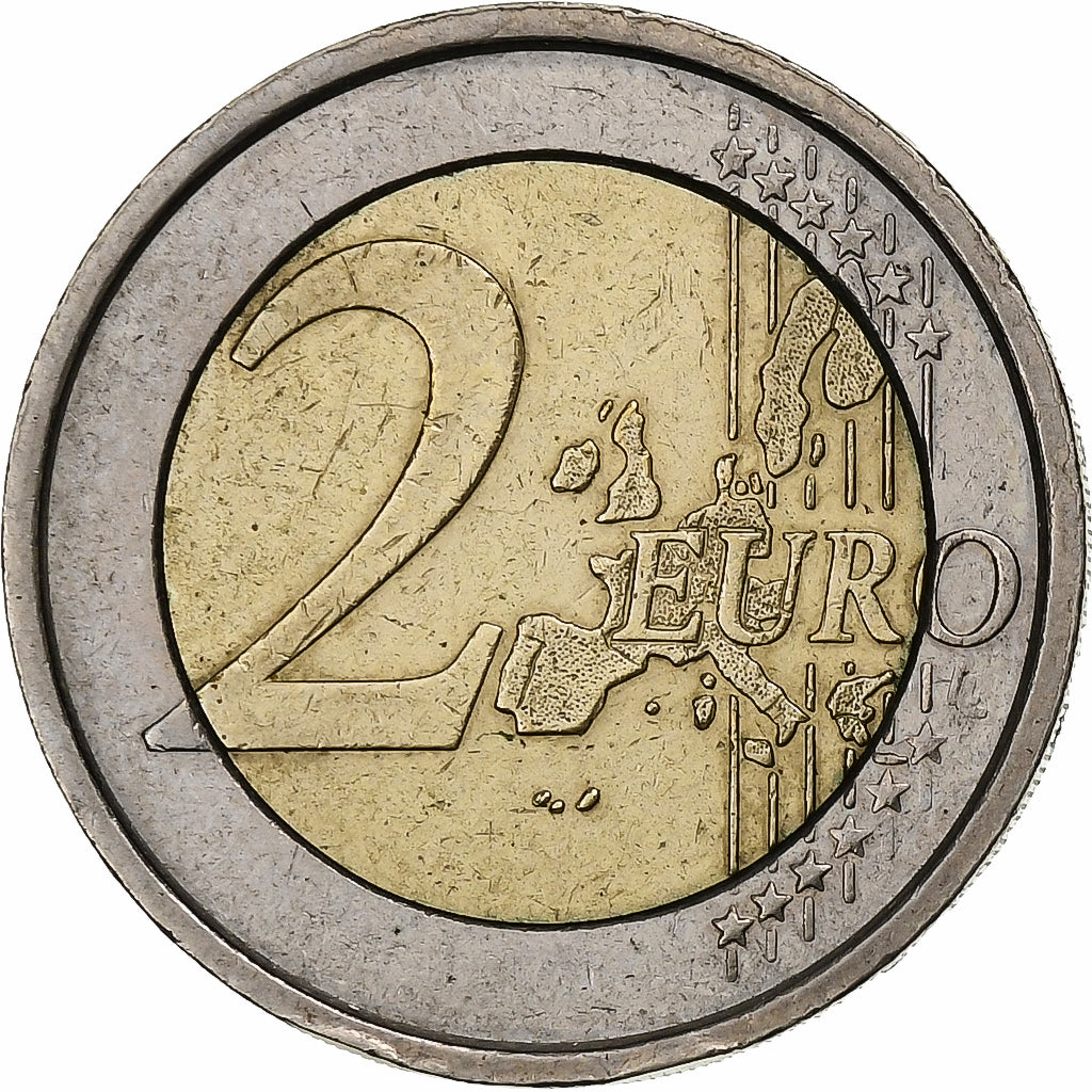 Italia, 
  
  2 euro, 
  
  Raffaello al lui Dante Alighieri