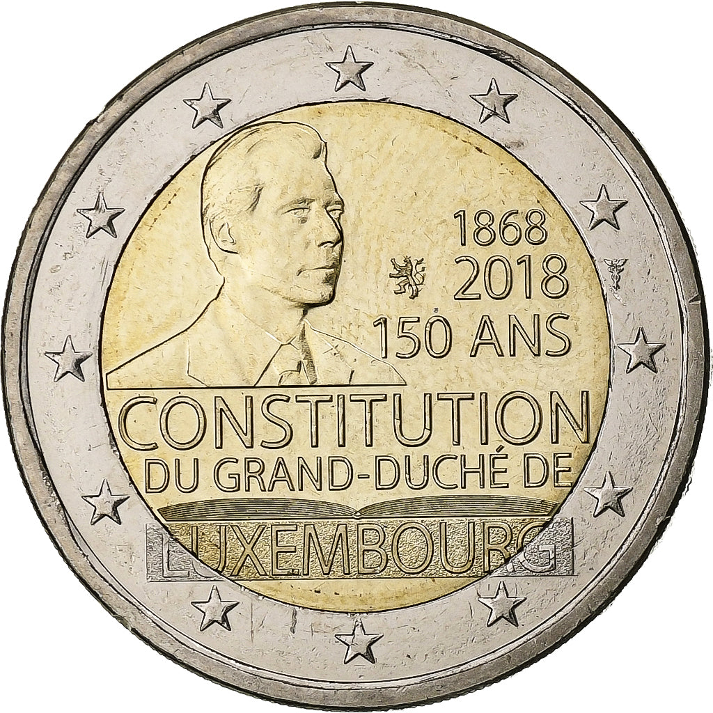 Luxemburg, 
  
  2 euro, 
  
  Constituția Henri I a Luxemburgului