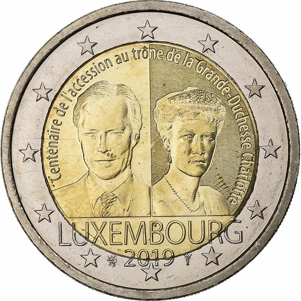 Luxemburg, 
  
  2 euro, 
  
  Henri I Mare Ducesă Charlotte