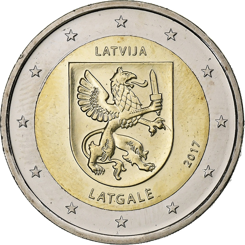 Lituania, 
  
  2 euro, 
  
  Latgale