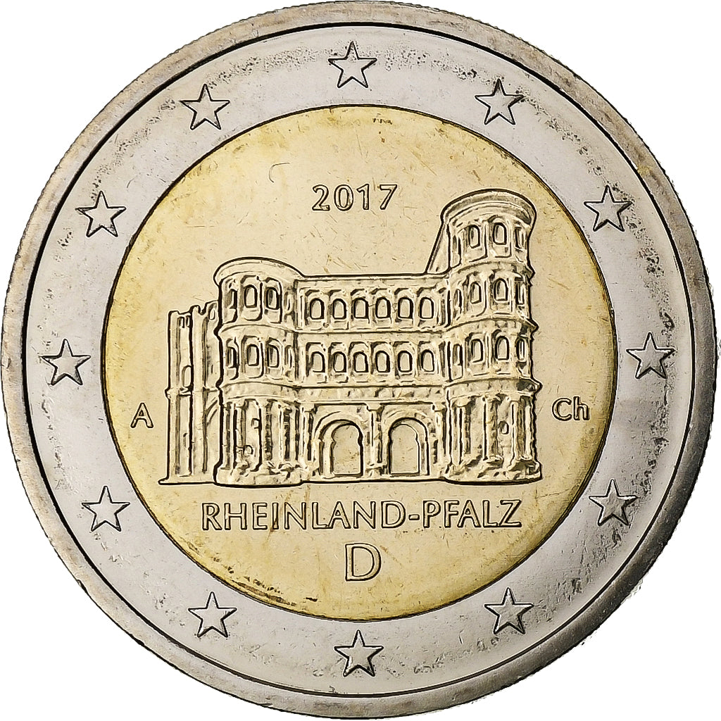 Germania, 
  
  2 euro, 
  
  Bundesländer - „Rheinland-Pfalz”