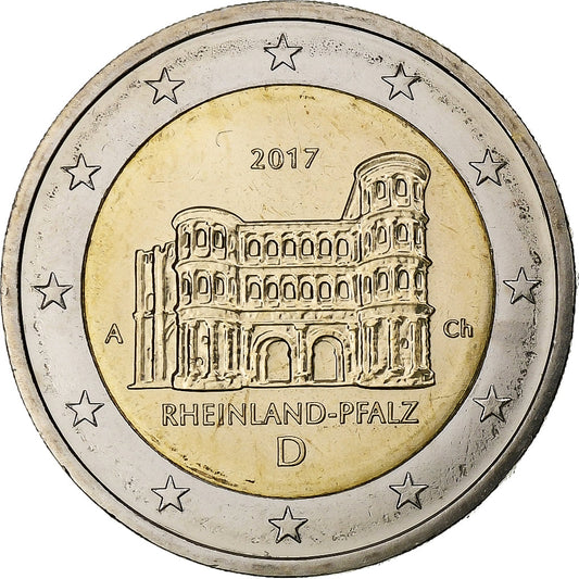 Germania, 
  
  2 euro, 
  
  Bundesländer - „Rheinland-Pfalz”