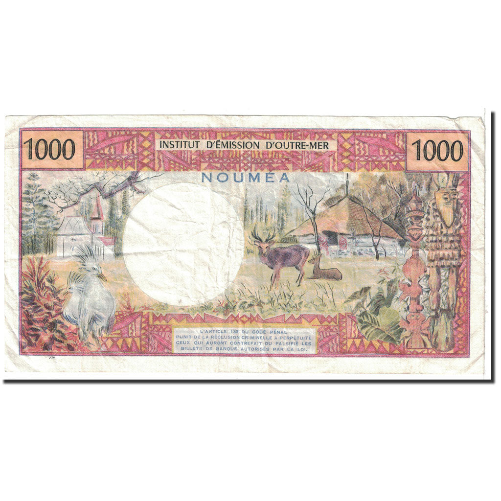 bancnota, 
  
  Noua Caledonie, 
  
  1000 de franci