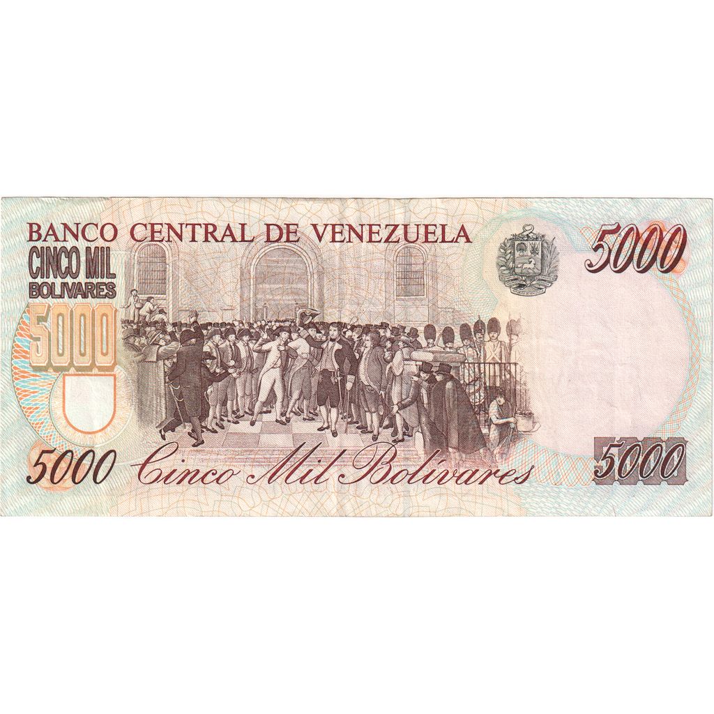 Venezuela, 
  
  5000 bolivar, 
  
  1997