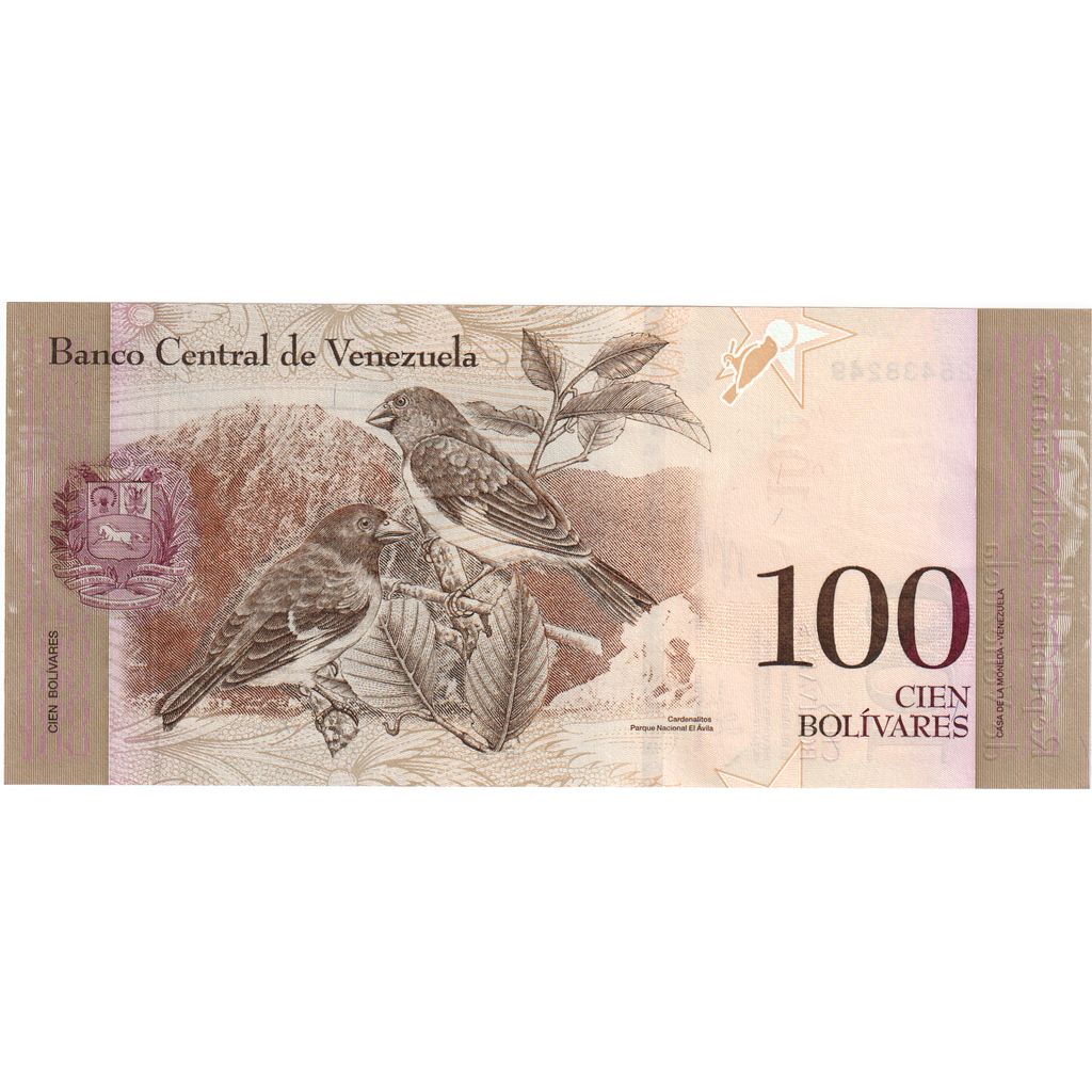 Venezuela, 
  
  100 bolivar, 
  
  2014