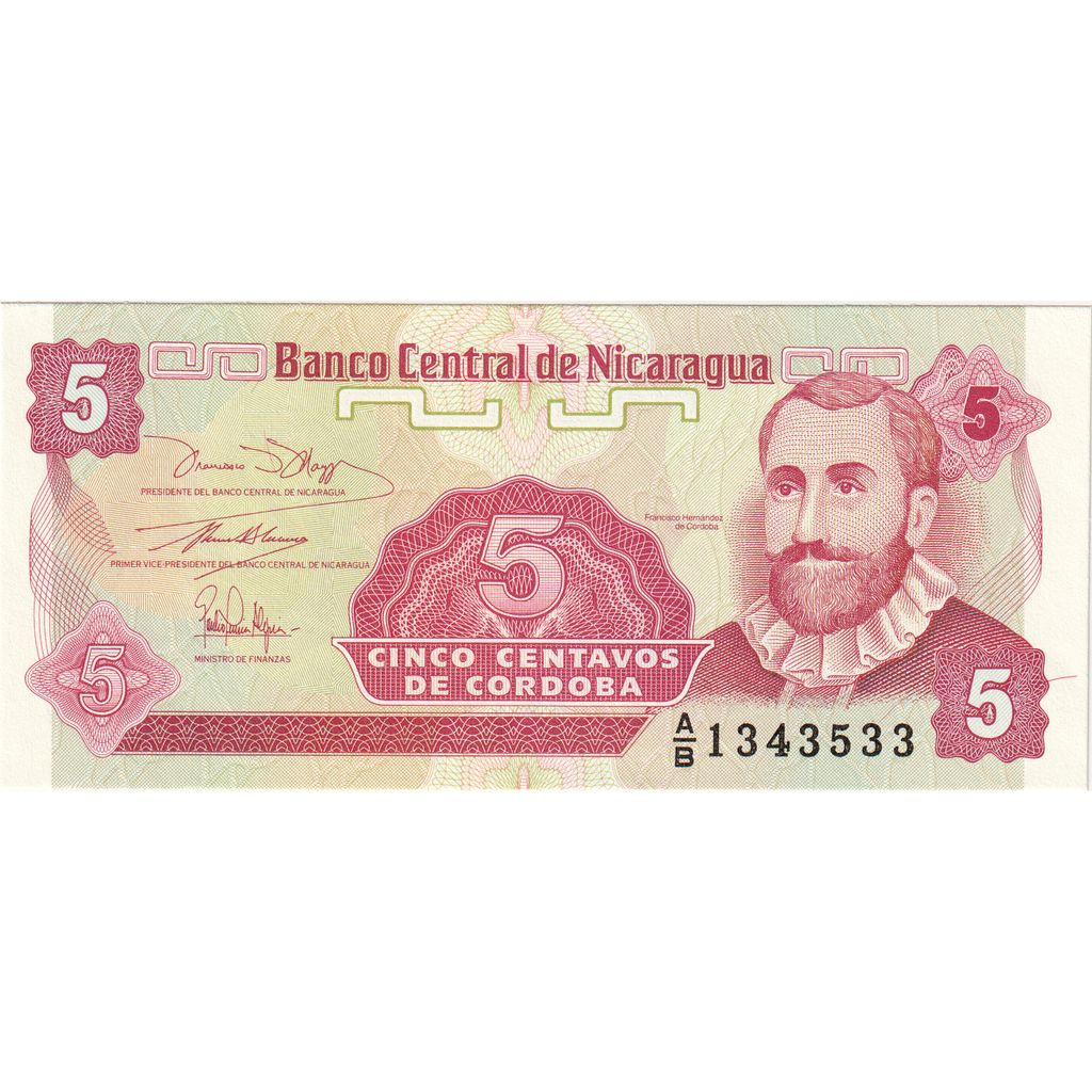 Nicaragua, 
  
  5 Centavos, 
  
  Nedatat (1991)