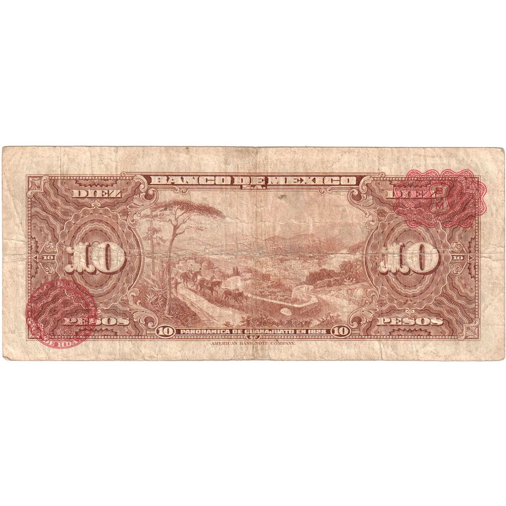 Mexic, 
  
  10 pesos, 
  
  1953