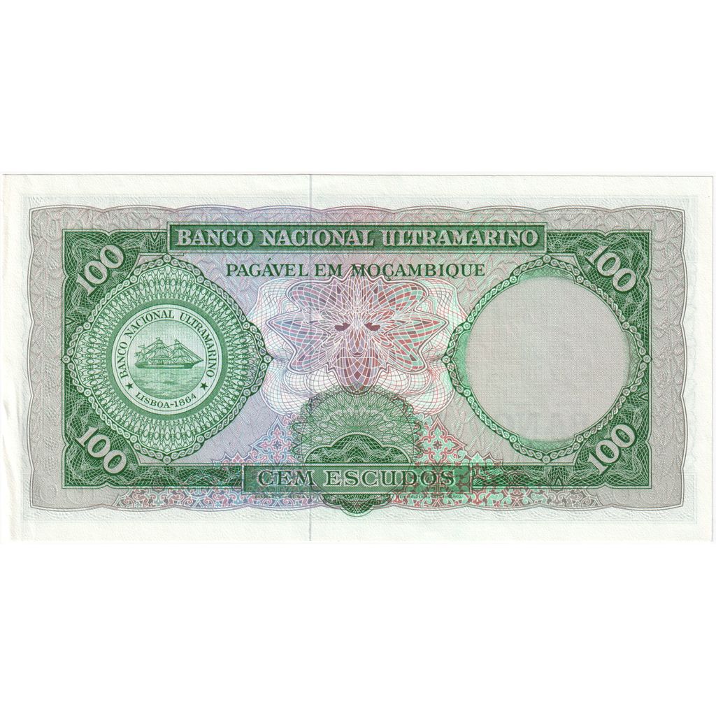 Mozambic, 
  
  100 de escudo, 
  
  1961