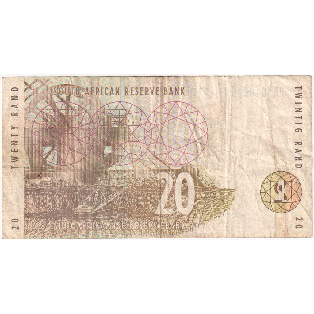 Africa de Sud, 
  
  20 de rand, 
  
  VF(30-35)