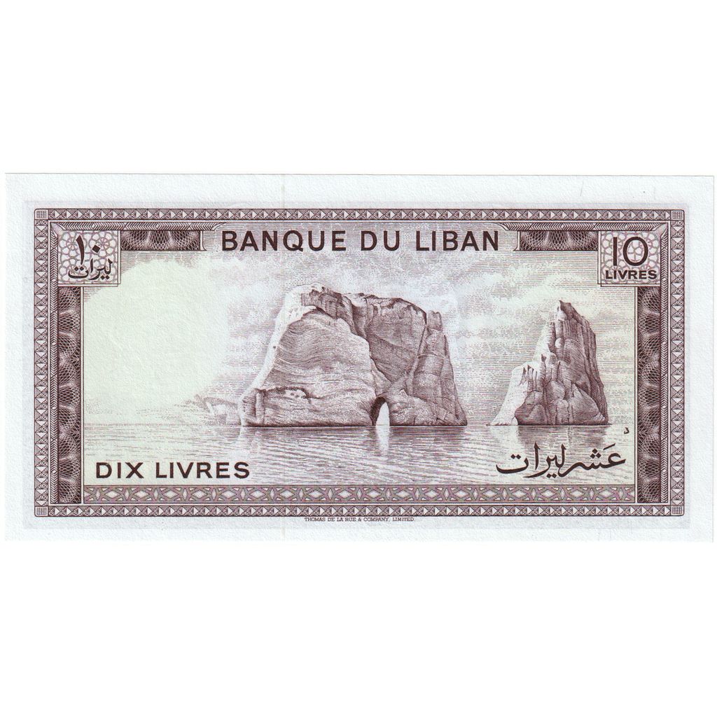 Liban, 
  
  10 cărți, 
  
  UNC(65-70)