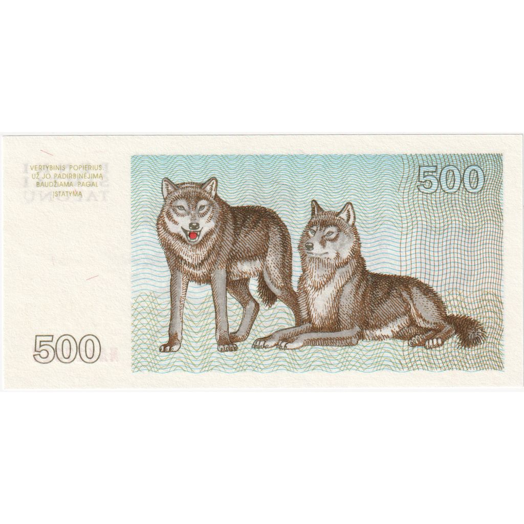 Lituania, 
  
  500 Talonu, 
  
  UNC(65-70)