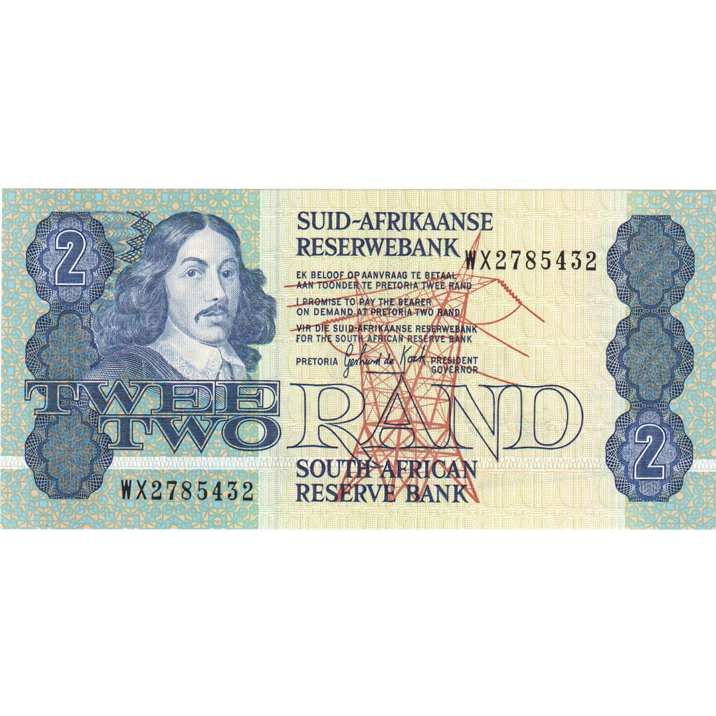 Africa de Sud, 
  
  2 rand, 
  
  UNC(65-70)