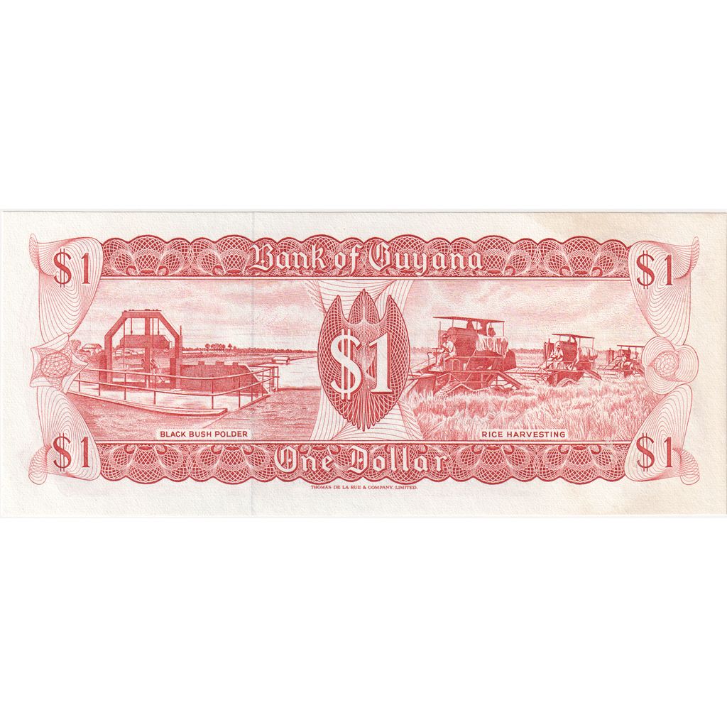 Guyana, 
  
  1 dolar, 
  
  UNC(65-70)